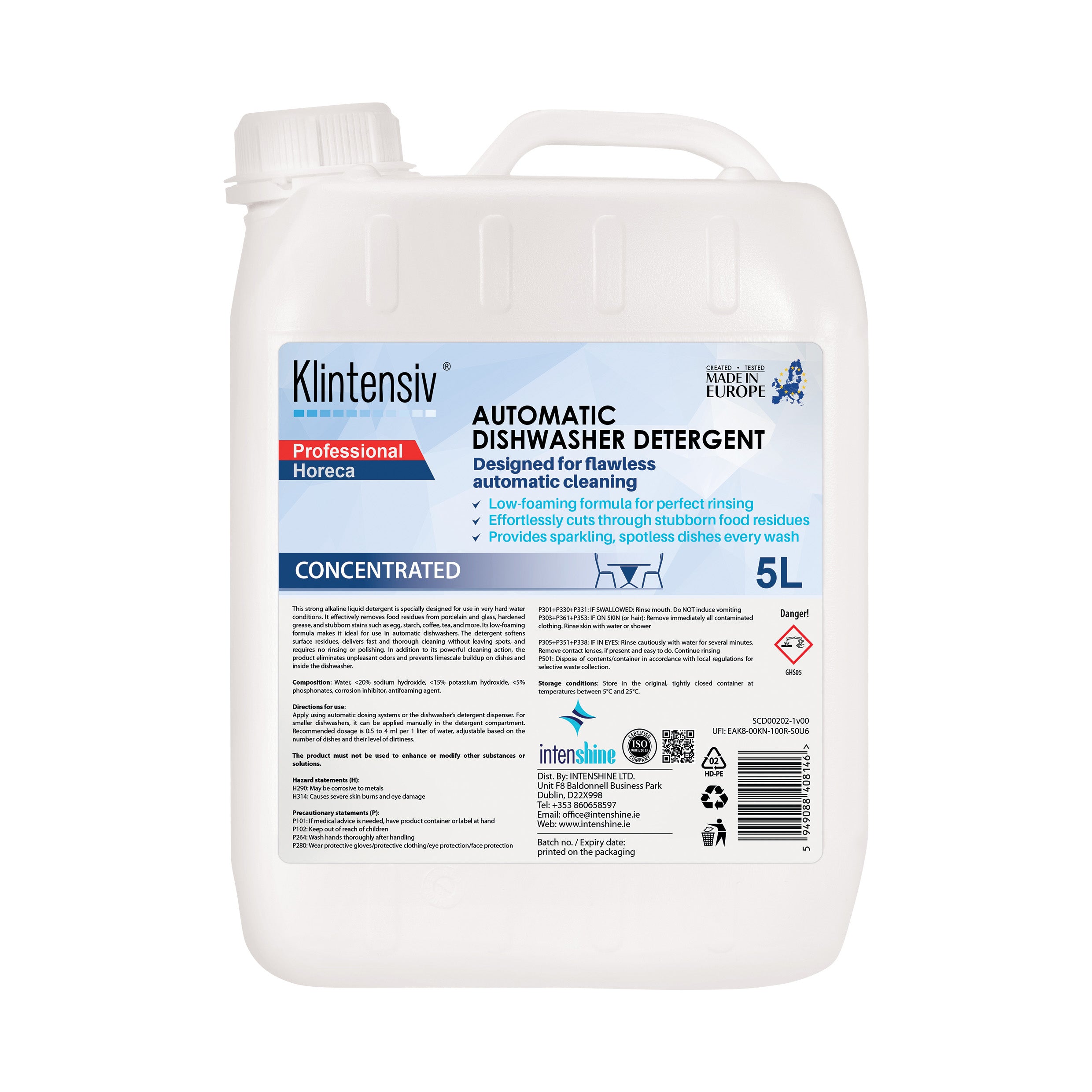 PROFESSIONAL DISHWASHING DETERGENT FOR AUTOMATIC DISHWASHING MACHINES