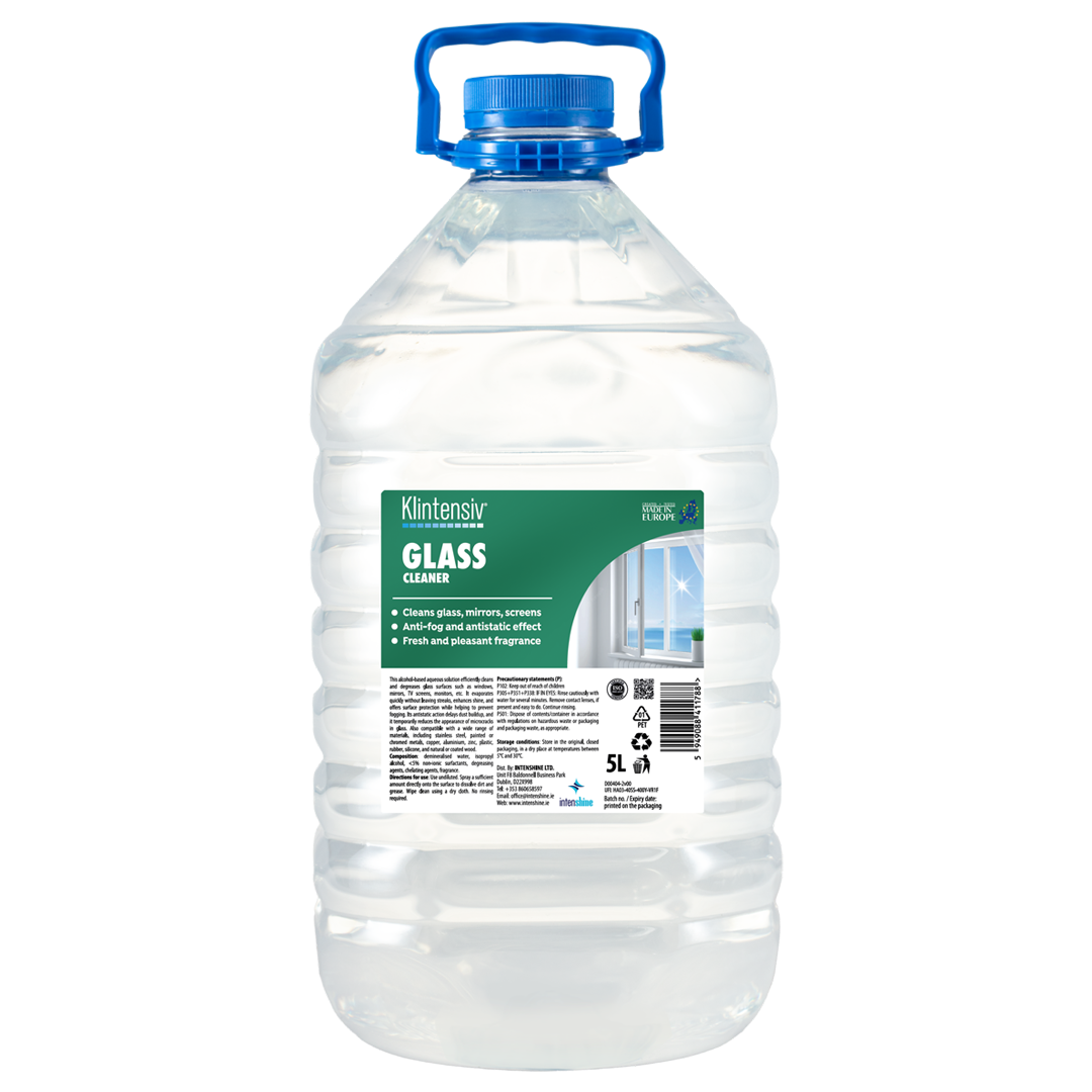 GLASS & MIRROR CLEANER – ANTI-STREAK, ANTI-FOG, CRYSTAL SHINE (B2B VALUE)