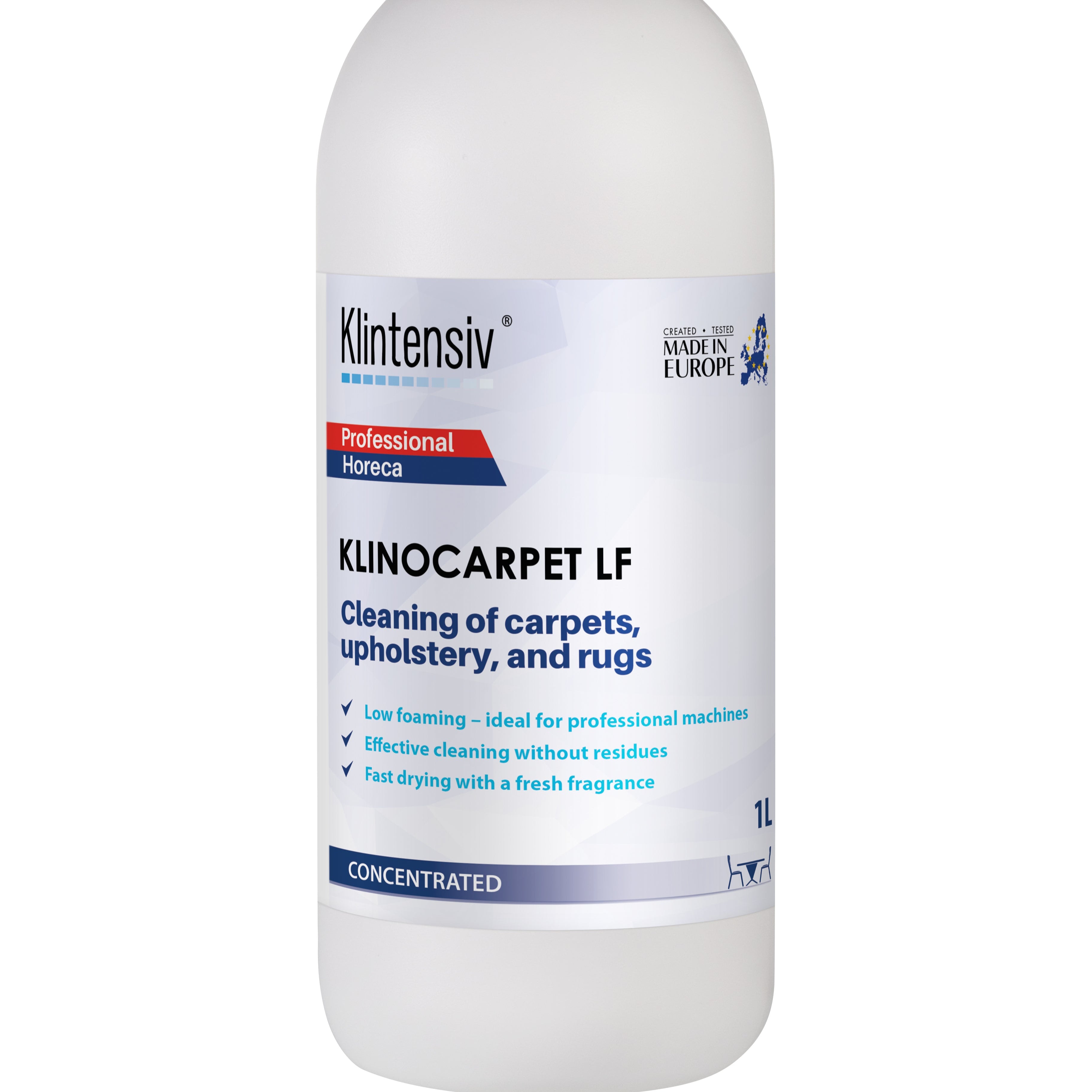KLINOCARPET LF – LOW-FOAMING CARPET AND UPHOLSTERY DETERGENT FOR INJECTION-EXTRACTION SYSTEMS