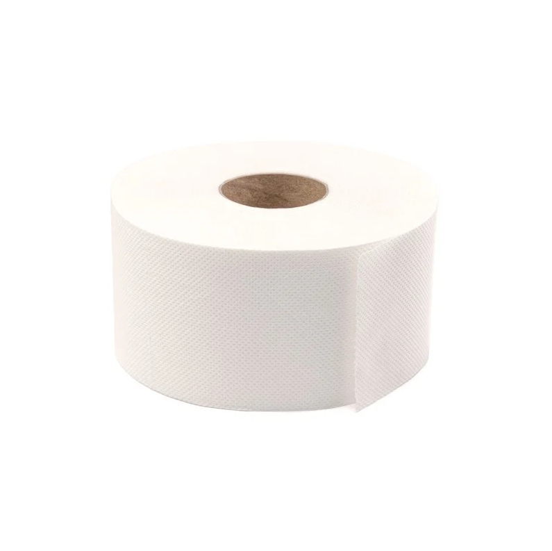 JUMBO NATURAL/GREY TOILET PAPER, 2-PLY, 100M, 12 ROLLS/PACK