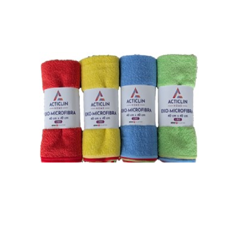 MICROFIBER CLOTH 160 GR/M2 40×40, 1 PIECE PER COLOR/ 4 PIECES PER PACK