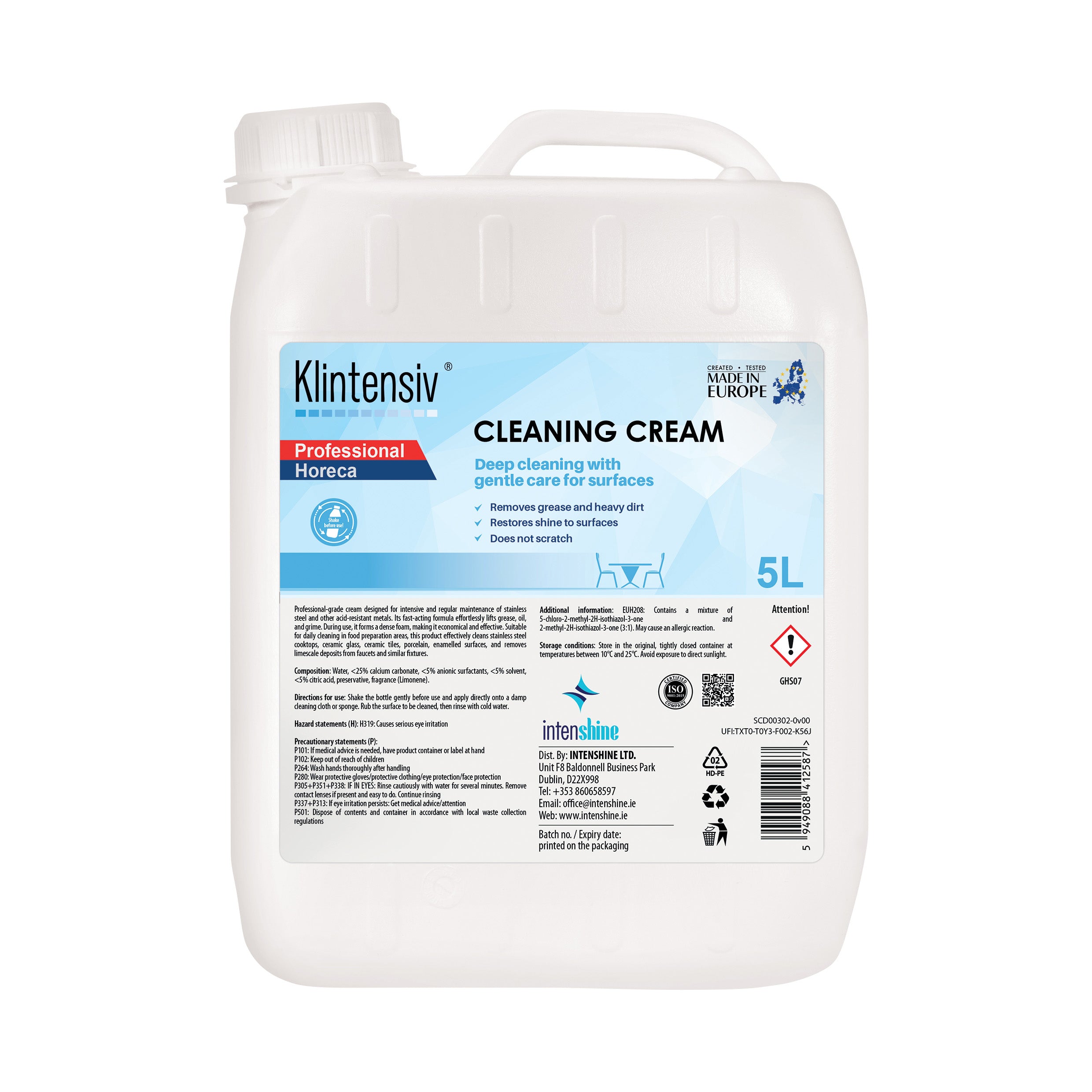 CLEANING CREAM, METAL SURFACES