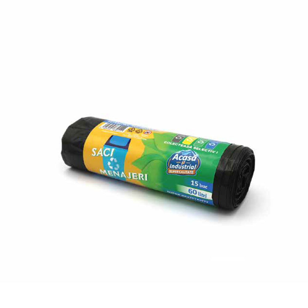 BLACK HOUSEKEEPING BAGS 60 LITERS 260 GR
