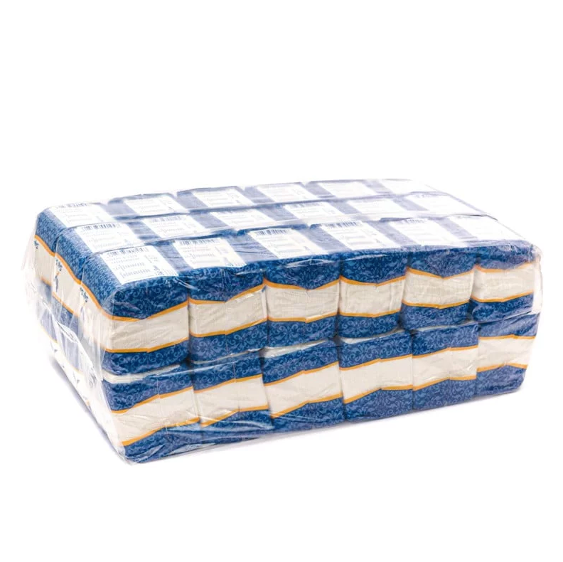 WHITE TABLE NAPKINS, 1 PLY, 25×25 CM, 100 PCS/PACK, 36 PACKS/BOX