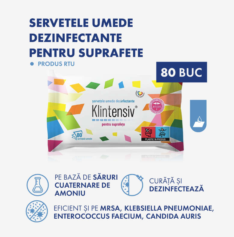 KLINTENSIV® – SURFACE DISINFECTANT WET WIPES