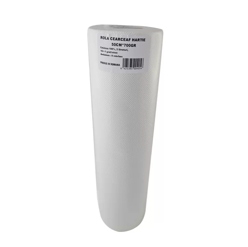 PAPER SHEET ROLLS 50CMX700GR, 2 LAYERS, 9 ROLLS/BOX