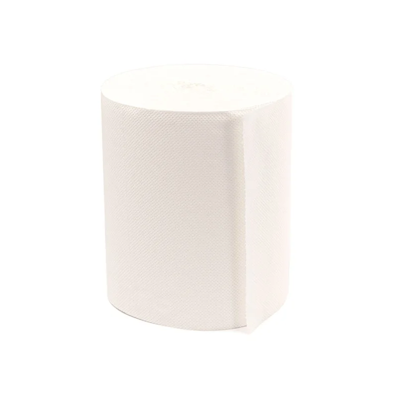 PROLINE MAXI WHITE CELLULOSE PAPER TOWELS, WITHOUT CORE, CENTRAL ROLL, 2 PLY, 80M, 6 Rolls/box
