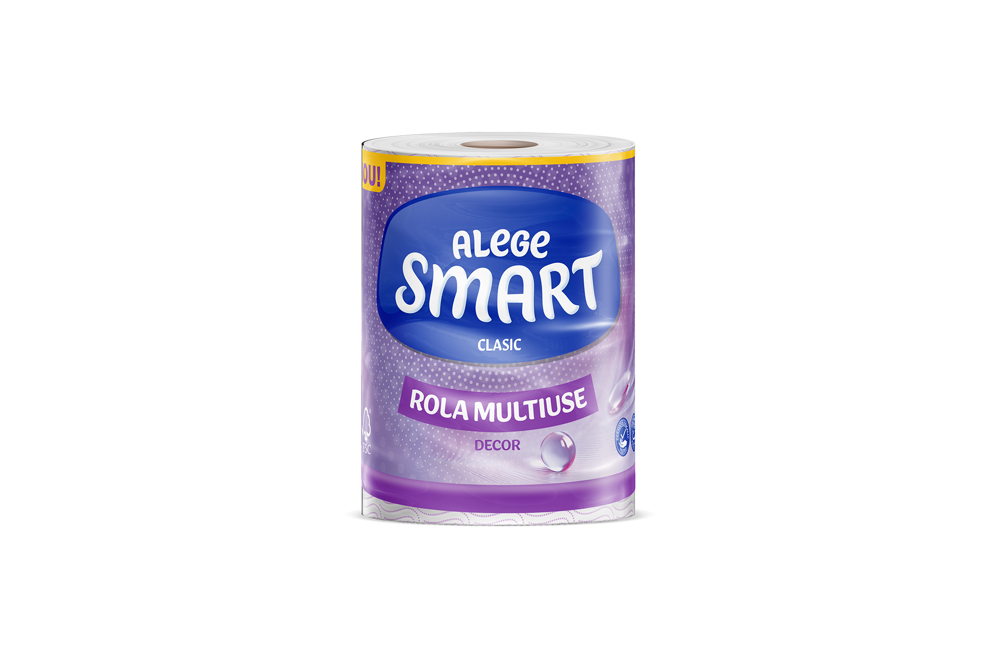 TOWEL SMART-CLASSIC 2-PLY, 1 ROLL, 190 SHEETS - 36M / SET OF 300